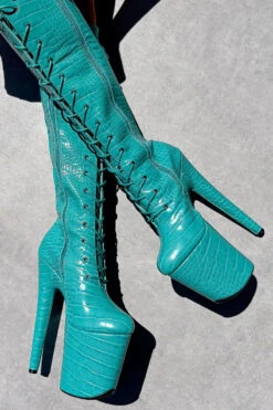 Hella Heels Killing Eve Knee High Boots - 8inch 7 Hella Heels Killing Eve Knee High Boots - 8inch -Pole Dance Clothing & Shoes Shop IMG 0289 1