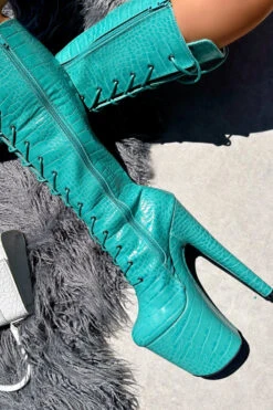 Hella Heels Killing Eve Knee High Boots - 8inch -Pole Dance Clothing & Shoes Shop IMG 0310