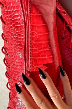 Hella Heels Out For Blood Knee High Boots - 8inch -Pole Dance Clothing & Shoes Shop IMG 0525