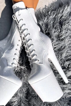 Hella Heels The Glitterati 8inch Boots - Snow Kween -Pole Dance Clothing & Shoes Shop IMG 28021