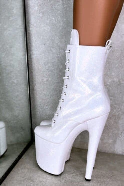Hella Heels The Glitterati 8inch Boots - Snow Kween -Pole Dance Clothing & Shoes Shop IMG 30771