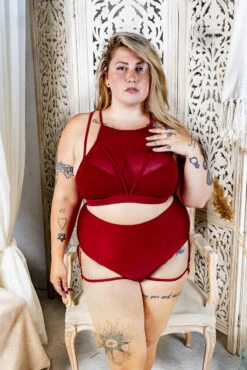 Chantay Polewear Cherryribbon Garter Shorts - Bordeaux -Pole Dance Clothing & Shoes Shop IMG 3128 5557b811 dd9d 489e b4d4 ce9f07bb1fe5