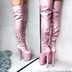 Hella Heels The Glitterati Thigh High 8inch Boots - Sugarbaby -Pole Dance Clothing & Shoes Shop IMG 4165 e4e3da05 4fd0 4ef2 b51a bde76bda8333
