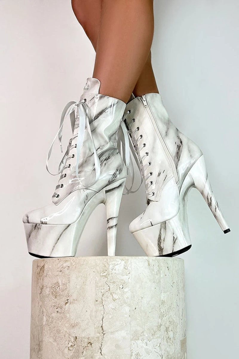 Hella Heels Renaissance 7inch Boots - Faith 2 Hella Heels Renaissance 7inch Boots - Faith - Image 2