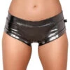 Cleo The Hurricane Hot Pants - Metallic Chrome