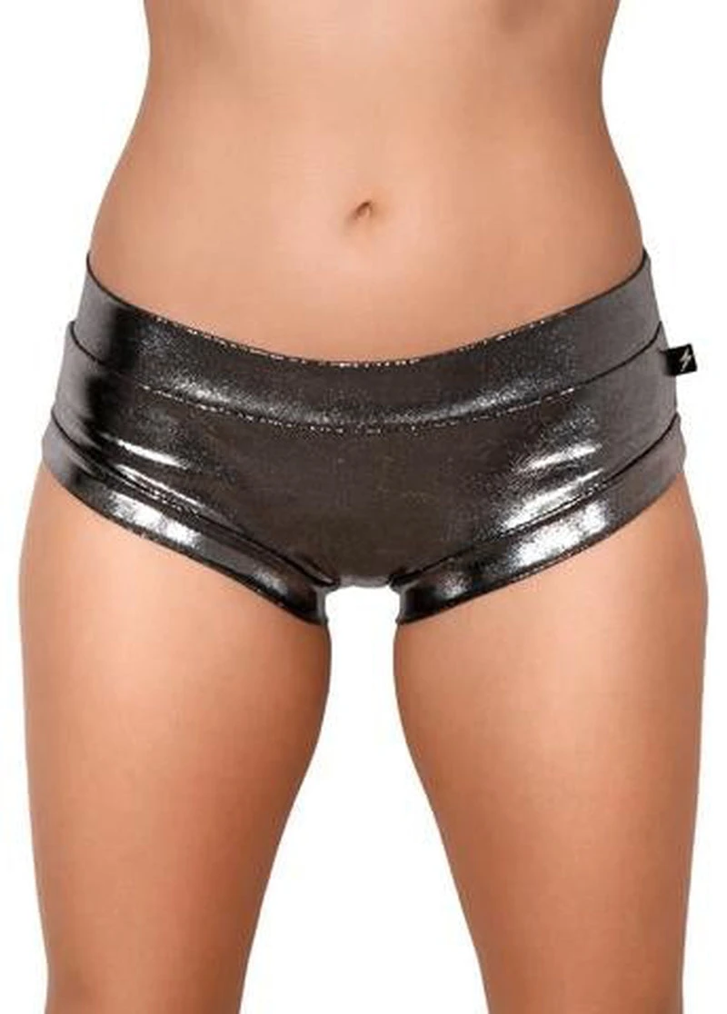 Cleo The Hurricane Hot Pants - Metallic Chrome 1 Cleo The Hurricane Hot Pants - Metallic Chrome