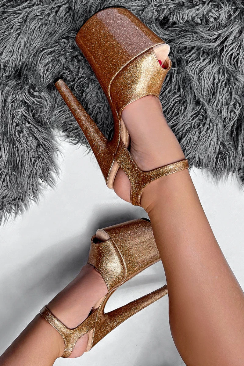 Hella Heels The Glitterati 8inch Stilettos - Oh Honey 5 Hella Heels The Glitterati 8inch Stilettos - Oh Honey - Image 5