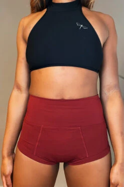 The Enviro Co. Smoove Shorts - Wine -Pole Dance Clothing & Shoes Shop IMG 8086