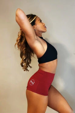 The Enviro Co. Smoove Shorts - Wine -Pole Dance Clothing & Shoes Shop IMG 8088