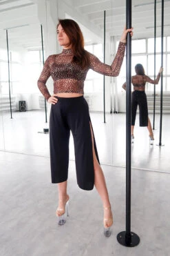 REV ACTIV Sensual Flow Pants (with Leg Slit) - Black -Pole Dance Clothing & Shoes Shop IMG 8211 1 51343bc0 bbc3 402c a7cd 6960eea3ee60