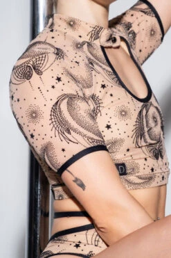 RAD Constellations Hoku Top - Sand -Pole Dance Clothing & Shoes Shop KXH26756