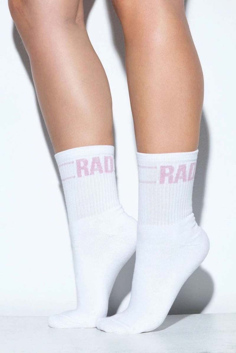 RAD Socks - Pink Lurex 2 RAD Socks - Pink Lurex - Image 2