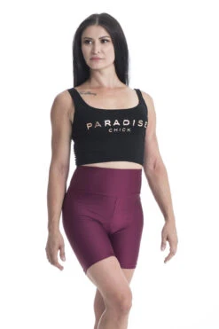 Paradise Chick Biker Shorts - Cherry -Pole Dance Clothing & Shoes Shop MG 1976copy 1
