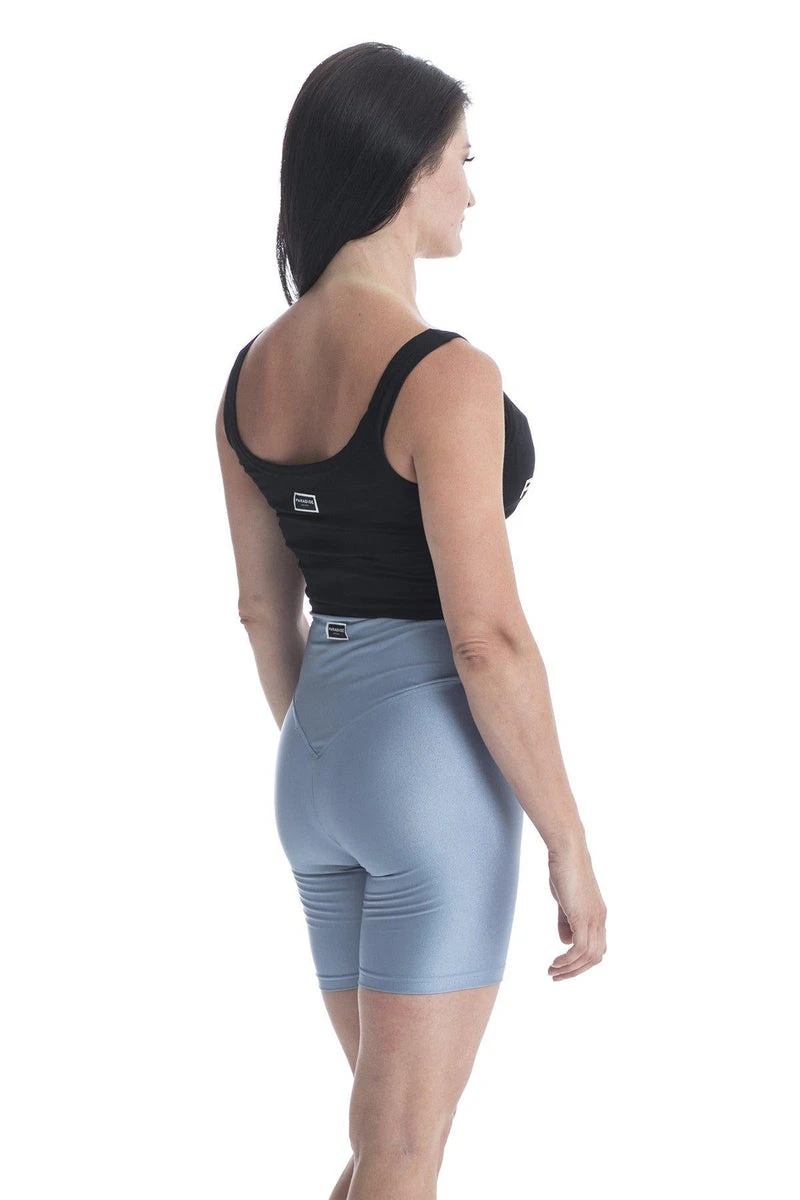 Paradise Chick Biker Shorts - Steel Blue 2 Paradise Chick Biker Shorts - Steel Blue - Image 2