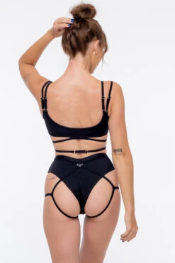 Nona Perkasa Moonflower Bottoms - Black 7 Nona Perkasa Moonflower Bottoms - Black -Pole Dance Clothing & Shoes Shop MoonflowerBlack04