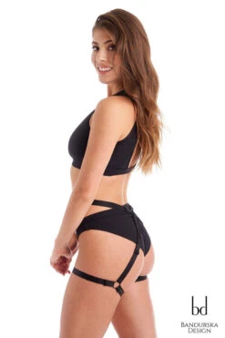 Bandurska New Moon Suspender Accessory - Black 7 Bandurska New Moon Suspender Accessory - Black -Pole Dance Clothing & Shoes Shop NewMoon 1