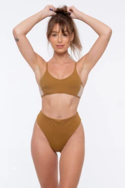 Nona Perkasa Night Lily Top - Brass/Sand -Pole Dance Clothing & Shoes Shop NightLilyBrass01 74c86dbd 7e33 4bb4 897d 965ed6299d9f 1