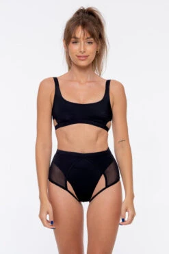 Nona Perkasa Orchid Body Harness - Black/Black 9 Nona Perkasa Orchid Body Harness - Black/Black -Pole Dance Clothing & Shoes Shop OrchidHBLack01 1