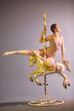 Rolling Thigh High Leg Warmers With Stirrups - Pony Striped (2 Sizes) -Pole Dance Clothing & Shoes Shop Ponei57