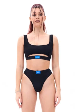 MÆD Offset Bottoms - Matte Black -Pole Dance Clothing & Shoes Shop RIMG0259F 1