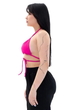 MÆD Bikini Top - Matte Pink -Pole Dance Clothing & Shoes Shop RIMG3865Fi