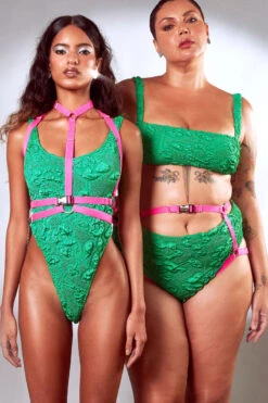 Rolling Peony Bottom Harness - Neon Pink -Pole Dance Clothing & Shoes Shop Rolling12 a2595ea7 dcae 4103 ae91 b280d7d03409 1