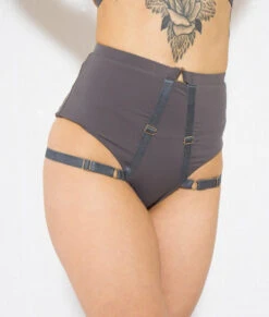 Tatiana Activewear Tokio Shorts - Charcoal 21 Tatiana Activewear Tokio Shorts - Charcoal -Pole Dance Clothing & Shoes Shop SHORTS COVER PHOTO