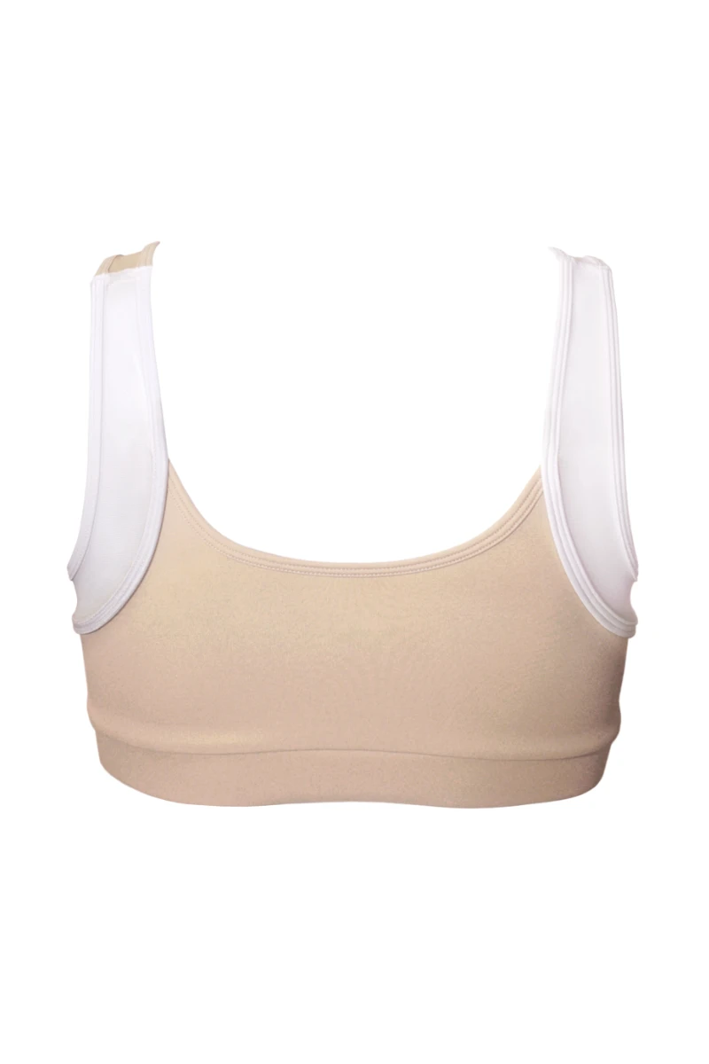 Hamade Activewear Asymmetric Top - Beige 9 Hamade Activewear Asymmetric Top - Beige - Image 9