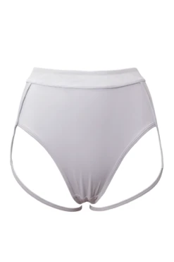 Hamade Activewear Mesh-side Garter Bottoms - Light Grey -Pole Dance Clothing & Shoes Shop SS23 27