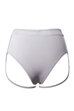 Hamade Activewear Mesh-side Garter Bottoms - Light Grey -Pole Dance Clothing & Shoes Shop SS23 28