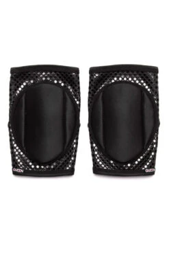 Queen Grippy Kneepads - Sleek Black -Pole Dance Clothing & Shoes Shop SleekblackGRIP3