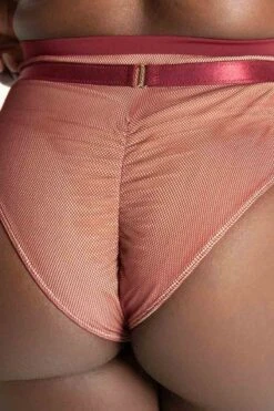 Tatiana Activewear Yuki Shorts - Burgundy Mesh -Pole Dance Clothing & Shoes Shop TatianaActive YukiBurgundyMeshPoleWearSet 7744