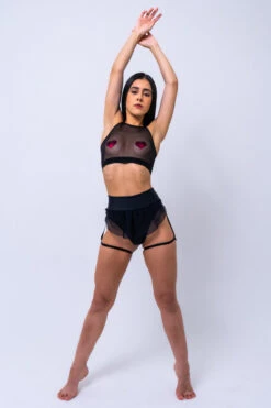 Sorte Wonder Haze Shorts - Black 17 Sorte Wonder Haze Shorts - Black -Pole Dance Clothing & Shoes Shop WONDERHAZE3 2 1
