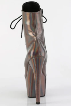 Pleaser USA Adore-1020HG 7inch Pleaser Boots - Holographic Gun Metal -Pole Dance Clothing & Shoes Shop adore 1020hg gmhg m09 16eb9920 26ed 4d46 b49e 076c2a1c0e0e