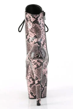 Pleaser USA Adore-1020SPWR 7inch Pleaser Boots - Pink Snake -Pole Dance Clothing & Shoes Shop adore 1020sp bpsp m09