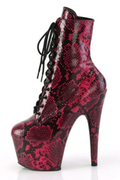 Pleaser USA Adore-1020SPWR 7inch Pleaser Boots - Hot Pink Snake -Pole Dance Clothing & Shoes Shop adore 1020sp hpsp m05