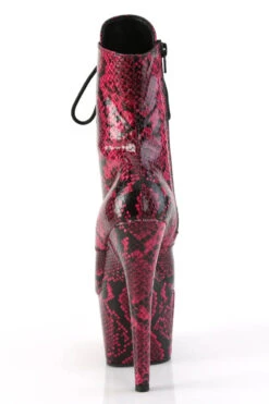 Pleaser USA Adore-1020SPWR 7inch Pleaser Boots - Hot Pink Snake -Pole Dance Clothing & Shoes Shop adore 1020sp hpsp m09