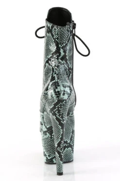 Pleaser USA Adore-1020SPWR 7inch Pleaser Boots - Mint Snake -Pole Dance Clothing & Shoes Shop adore 1020sp mtsp m09