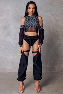 Pole Dance Clothing & Shoes Shop 15 CXIX 119 Chaps - Black