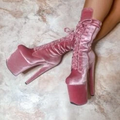 Hella Heels BabyDoll Velvet 8inch Boots - Downtown Doll -Pole Dance Clothing & Shoes Shop cover 900x 36300a9e 2934 47c0 bba0 09e4f127dbd9