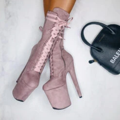 Hella Heels High BabyDoll 8inch Boots - Lilac Mink -Pole Dance Clothing & Shoes Shop cover 900x 7a1d7e1a a502 47a7 91a5 8a78e91f86d0