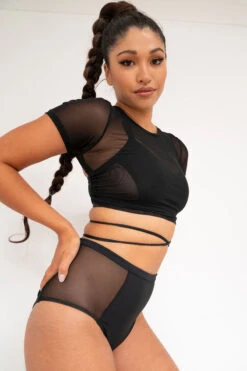 Lunalae Ember Top - Recycled Black 6 Lunalae Ember Top - Recycled Black -Pole Dance Clothing & Shoes Shop ember3