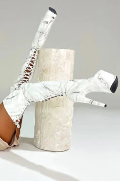 Hella Heels Renaissance Thicc Thigh High 8inch Boots - Faith 7 Hella Heels Renaissance Thicc Thigh High 8inch Boots - Faith -Pole Dance Clothing & Shoes Shop faith thicc thigh high white marble 8 inch sean boot pole dance shoes 5