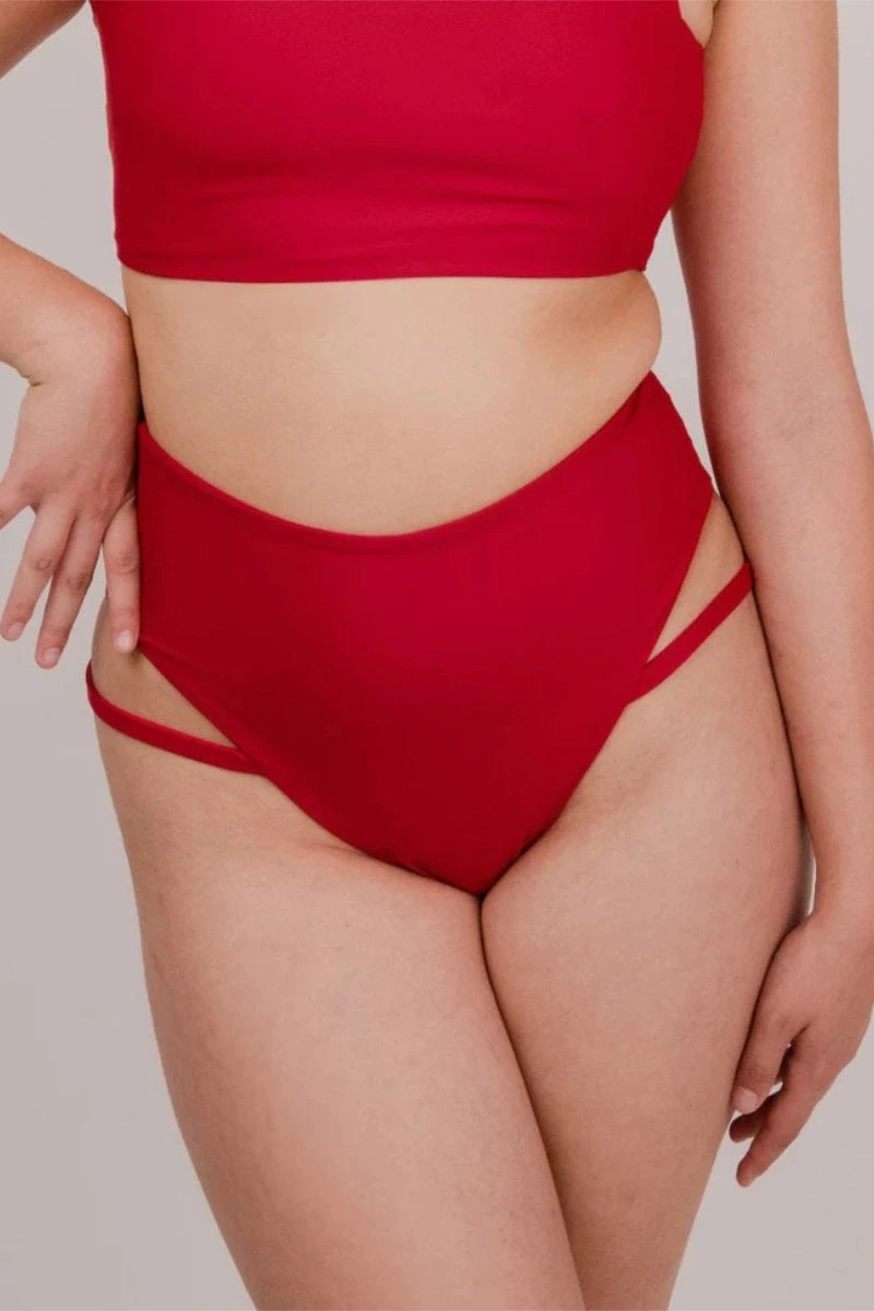 FANNA Flow Shorts - Red 1 FANNA Flow Shorts - Red