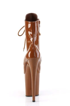 Pleaser USA Flamingo-1020 8inch Pleaser Boots - Patent Caramel -Pole Dance Clothing & Shoes Shop flamingo 1020 caml m09