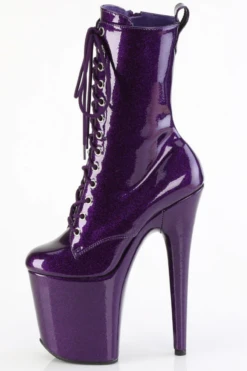 Pleaser USA Flamingo-1040GP 8inch Pleaser Boots - Purple Glitter -Pole Dance Clothing & Shoes Shop flamingo 1040gp ppg m05 09b126e0 ecc0 43ed 933d ed7fac9afc05