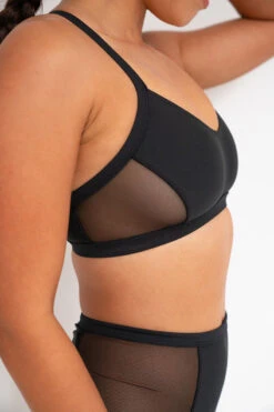 Lunalae Gigi Top - Recycled Black -Pole Dance Clothing & Shoes Shop gigi2