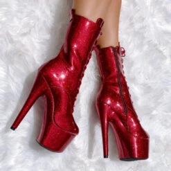 Hella Heels The Glitterati 7inch Boots - Kansass 13 Hella Heels The Glitterati 7inch Boots - Kansass -Pole Dance Clothing & Shoes Shop glitter 45