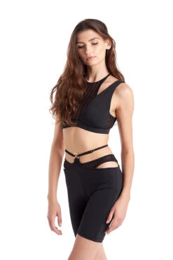 Hamade Activewear O-Ring Cycling Shorts - Black