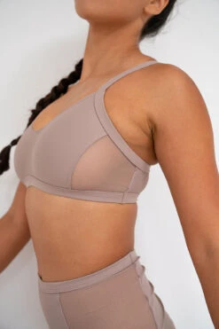 Lunalae Gigi Top - Recycled Mocha -Pole Dance Clothing & Shoes Shop lunalae1